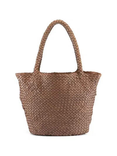 Officine Creative Oc Class 072 Woven Leather Bag In Brown