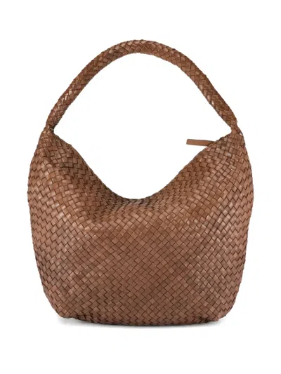 Officine Creative Oc Class/9 Woven Shoulder Bag In Brown