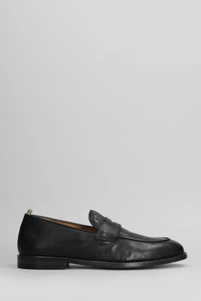Officine Creative Opera 001 Loafers In Black Leather
