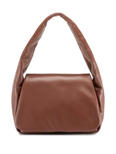 Officine Creative Padded Shoulder Bag In Brown