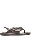 Officine Creative Padded Slingback Sandals In Brown