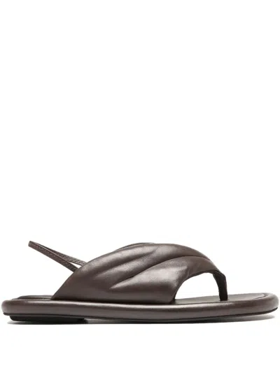 Officine Creative Padded Slingback Sandals In Brown