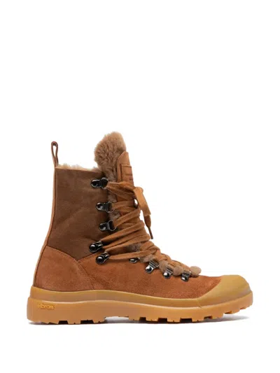 Officine Creative Pallet Lace-up Boots In Brown