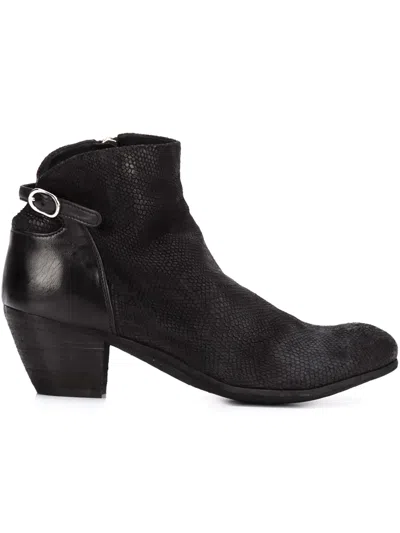 Officine Creative Panelled Ankle Boots In Black
