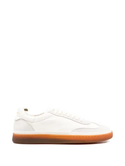 Officine Creative Panelled Lace-up Sneakers In White