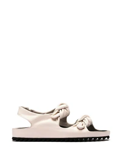 Officine Creative Pelagie Knotted Leather Sandals In Multi