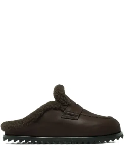 Officine Creative Peliage D'hiver 007 Mules In Black