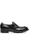 Officine Creative Penny Leather Loafers In Black