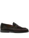 Officine Creative Opera 001 Suede Penny Loafers In Brown