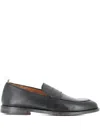 Officine Creative Penny Tab Leather Loafers In Black