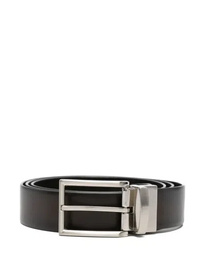 Officine Creative Pin-buckle Leather Belt In Blue