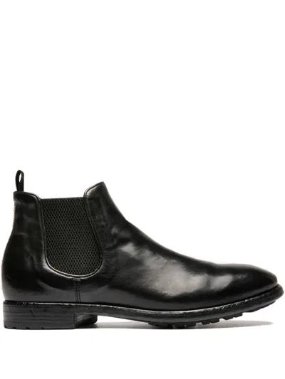 Officine Creative Prince Leather Boots In Black