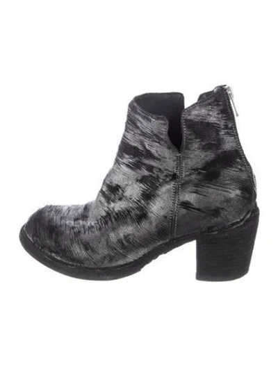 Pre-owned Officine Creative Printed Boots In Blue