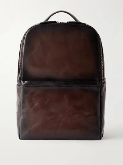 OFFICINE CREATIVE QUENTIN 023 FULL-GRAIN LEATHER BACKPACK