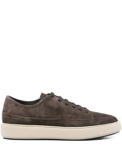 Officine Creative Release 001 Suede Sneakers In Brown