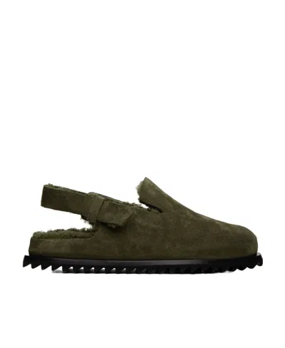Officine Creative Round Head Flat Business Casual Shoes In Black