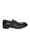 Officine Creative Anatomia Leather Penny Loafers In Black