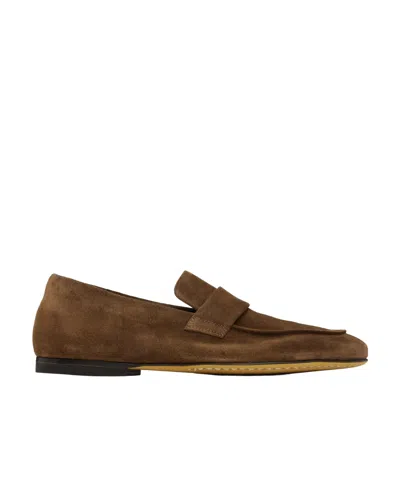 Officine Creative Round Toe Loafers In Brown
