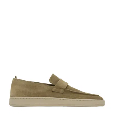 Officine Creative Round Toe Loafers In L. C. Lead_f.do Herb
