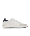 Officine Creative The Answer 001 Distressed Suede-trimmed Leather Sneakers In White