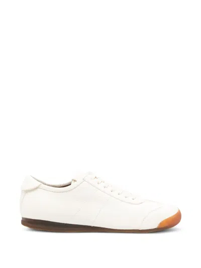 Officine Creative Round Toe Sneakers In White