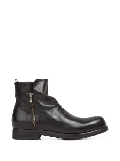 Officine Creative Ruched Side-zip Boots In Multi