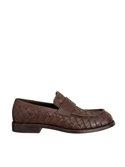 Officine Creative Rugged Woven Leather Moccasin