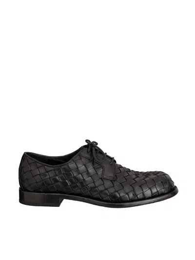 Officine Creative Rugged 007 Leather Derby Shoes In Black