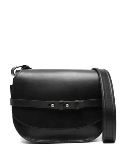 Officine Creative Saddle 011 Leather Crossbody Bag In Black