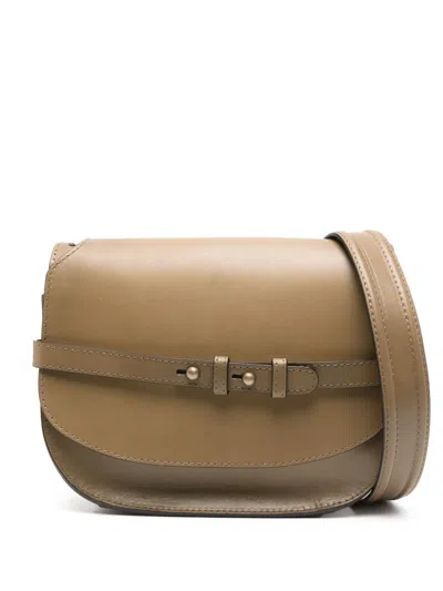 Officine Creative Saddle 011 Leather Crossbody Bag In Green