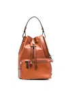 Officine Creative Beuteltasche Mit Kordelzug In Brown