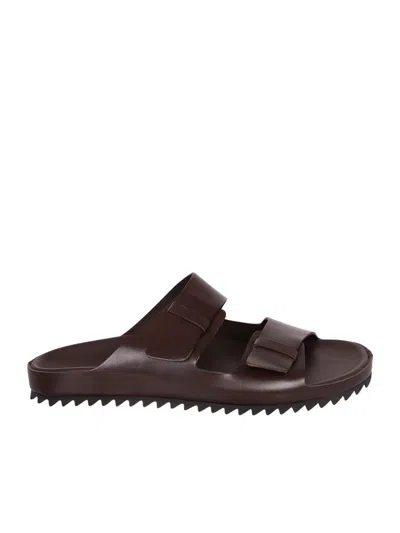 Officine Creative Agora Double Strap Sandals In Brown