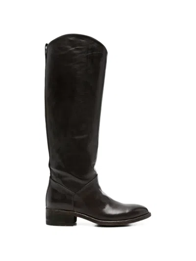 Officine Creative Seline Knee-high Boots In Black