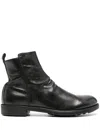 Officine Creative Zip-up Leather Ankle Boots In Black