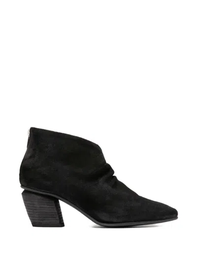 Officine Creative Severine 028 Pointed-toe Zipper Boots In Black