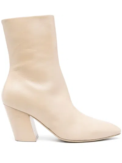 Officine Creative Sevre 001 80mm Leather Boots In Neutrals