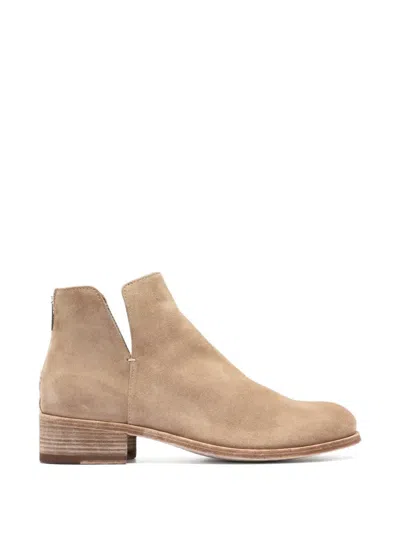 Officine Creative Shantel Suede Ankle Boots In Neutral
