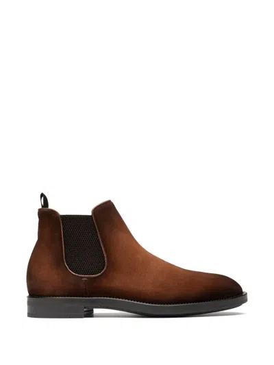 Officine Creative Silent 003 Leather Ankle Boots In Brown