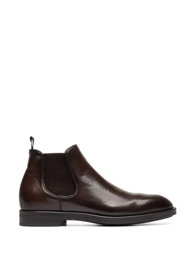 Officine Creative Silent 003 Leather Chelsea Boots In Multi