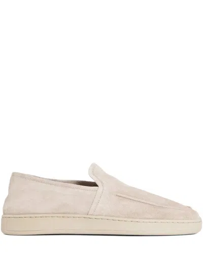 Officine Creative Slip-on Suede Loafers In Neutral