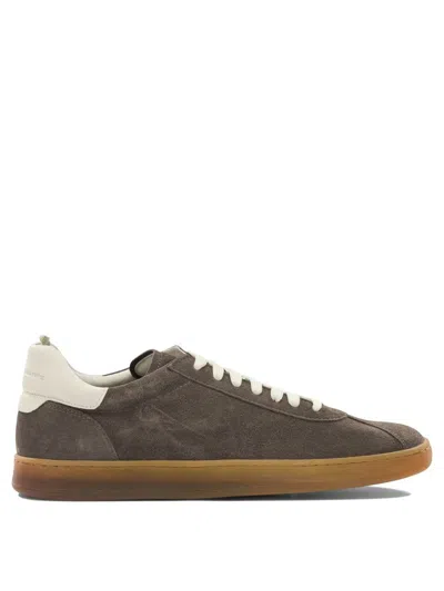 Officine Creative Lace-up Suede Sneakers In Brown