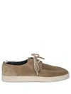 Officine Creative Herbie Lead Lace Suede Brown Loafer In Brown