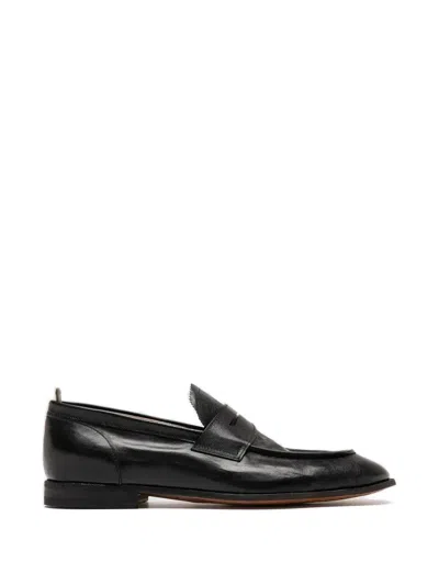Officine Creative Solitude 001 Leather Loafers In Black