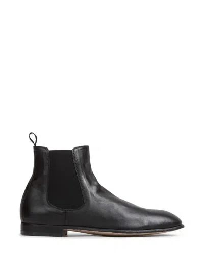 Officine Creative Solitude Elasticated-side Ankle Boots In Black