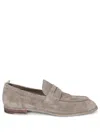 Officine Creative Solitude Suede Beige Loafer In Beige
