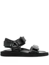 Officine Creative Strap-detail Leather Sandals In Black