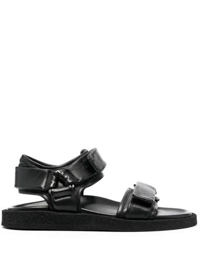 Officine Creative Strap-detail Leather Sandals In Black