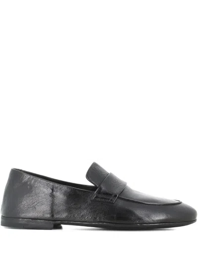 Officine Creative Strap-detail Loafers In Black