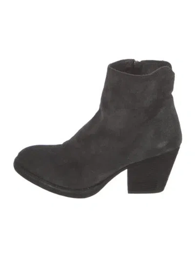 Pre-owned Officine Creative Suede Boots In Black