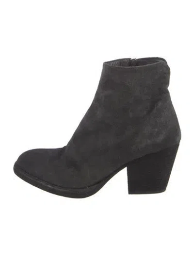 Pre-owned Officine Creative Suede Boots In Black